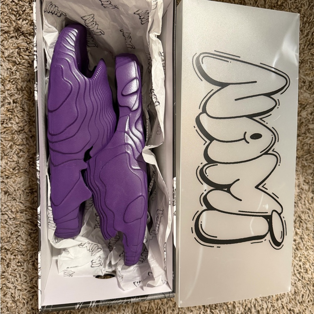 Purple Sneakers in Box